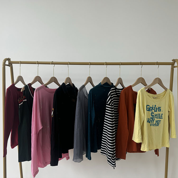 Brugt langærmet dame T-shirt